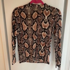 Whistles Snake Print Top